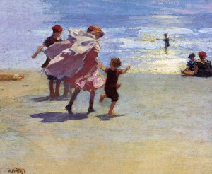 Brighton Beach by Oil Painting Reproduction