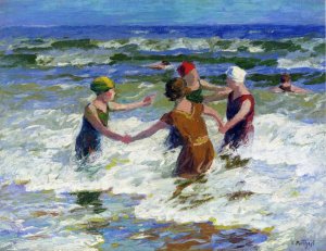 Circle of Friends by Edward Potthast Oil Painting Reproduction