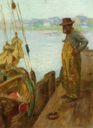 Gloucester Fisherman by Edward Potthast Oil Painting Reproduction