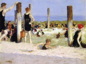 In the Dog Days by Edward Potthast Oil Painting Reproduction