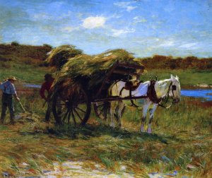 In the Salt Marshes by Oil Painting Reproduction