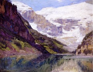 Lake Louise by Oil Painting Reproduction