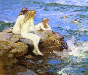 Sea Nymphs by Oil Painting Reproduction