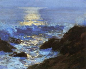 Seascape Moonlight by Edward Potthast Oil Painting Reproduction