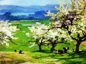 Springtime by Edward Potthast Oil Painting Reproduction