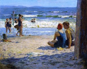 Sun and Shade by Edward Potthast Oil Painting Reproduction