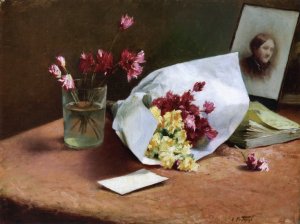 Table Top Still Life by Oil Painting Reproduction