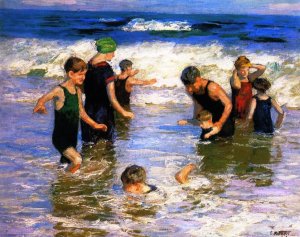 The Bathers by Edward Potthast Oil Painting Reproduction