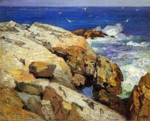 The Maine Coast by Edward Potthast Oil Painting Reproduction