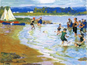 The White Sails by Edward Potthast Oil Painting Reproduction