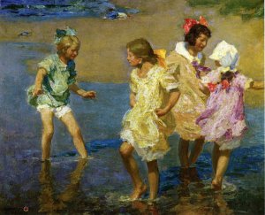 Water Lillies by Edward Potthast Oil Painting Reproduction