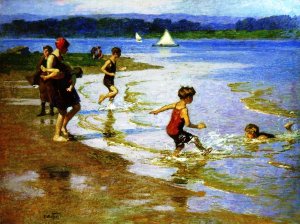 Young Bathers 2 by Oil Painting Reproduction